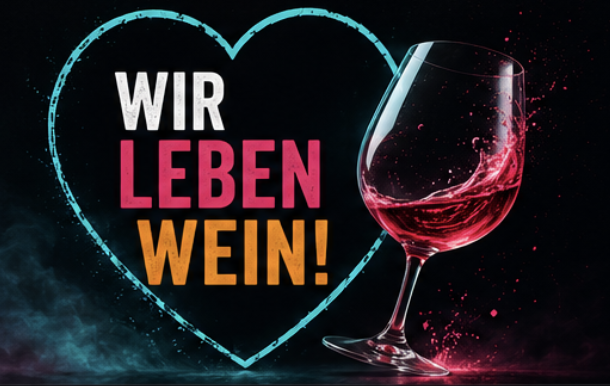 Wir leben Wein – Herz und Weinglas